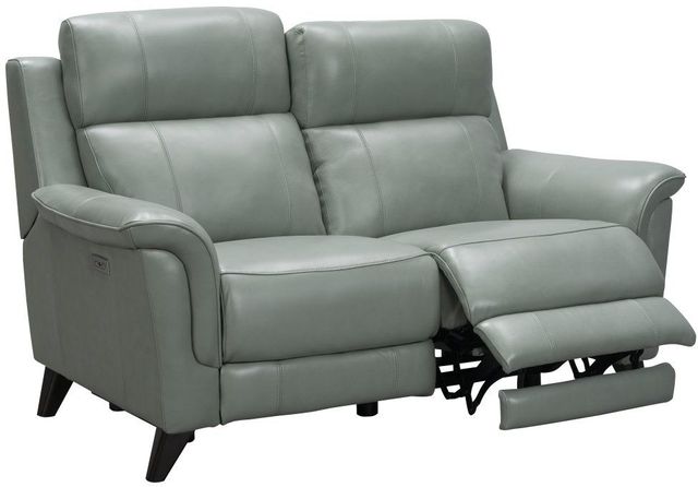 BarcaLounger® Kester Lorenzo Mint Leather Power Reclining Loveseat-1