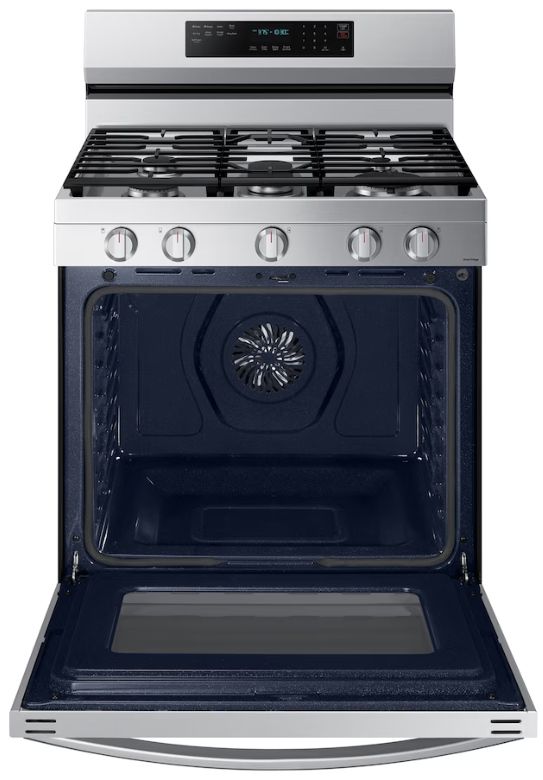 Samsung 30" Fingerprint Resistant Stainless Steel Freestanding Gas Range-1