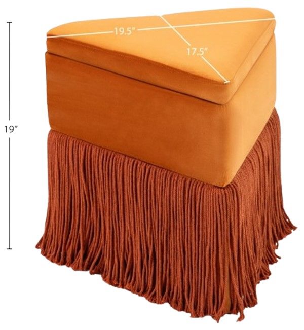 Meridian Furniture Trivoli Cognac Ottoman-2
