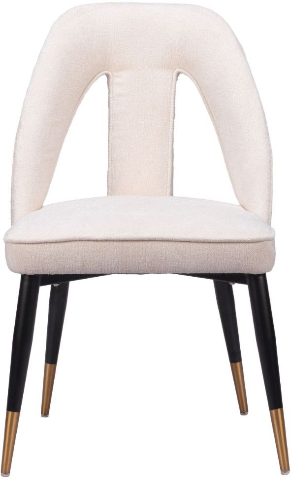 Zuo® Modern Artus Black/Gold/Ivory Dining Side Chair-1