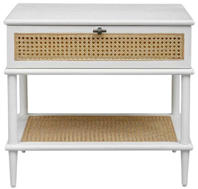 Uttermost® Coast White Side Table-3