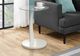 Monarch Specialties Inc. Tempered Glass Top Accent Table with White Bentwood Base-3
