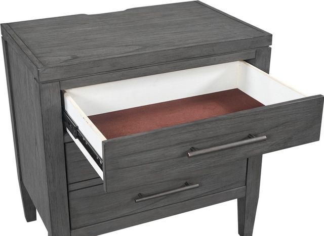 aspenhome® Preston Urbane Gray 2-Drawer Nightstand-1