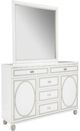 Michael Amini® Sky Tower™ Cloud White/White Dresser with Mirror-0