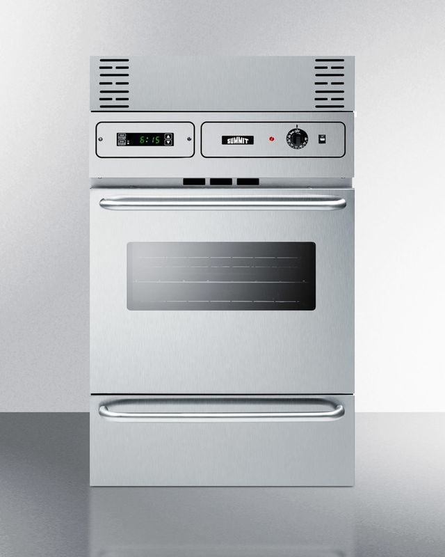 Summit® 24" Stainless Steel Built In Electric Single Wall Oven-2
