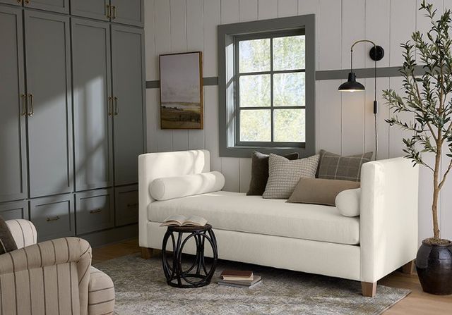 Vaughan-Bassett Tide & Timber Linen Upholstered Twin Daybed-1