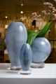 Chelsea House Blue/Cream/Black Glaze Granger Vase-2