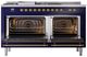 Ilve® Nostalgie II Series 60" Midnight Blue Pro Style Dual Fuel Range-1