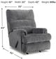 Signature Design by Ashley® Man Fort Graphite Rocker Recliner-3