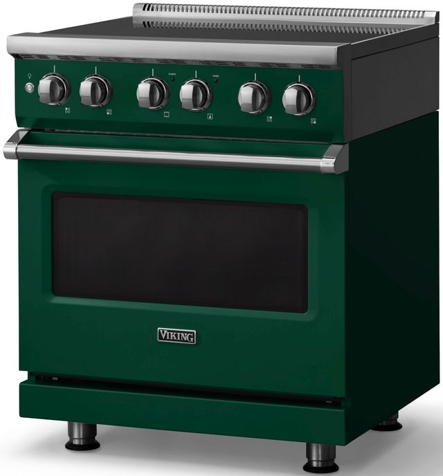 Viking® 5 Series 30" Ivy Pro Style Induction Range with Polished Chrome Trim-3