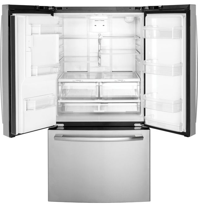 Crosley® (Built by GE) 25.6 Cu. Ft. Stainless Steel Freestanding Bottom Freezer Refrigerator-1