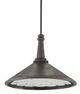 Currey & Company Manuscript Mole Black/Antique Mirror Large Pendant-1