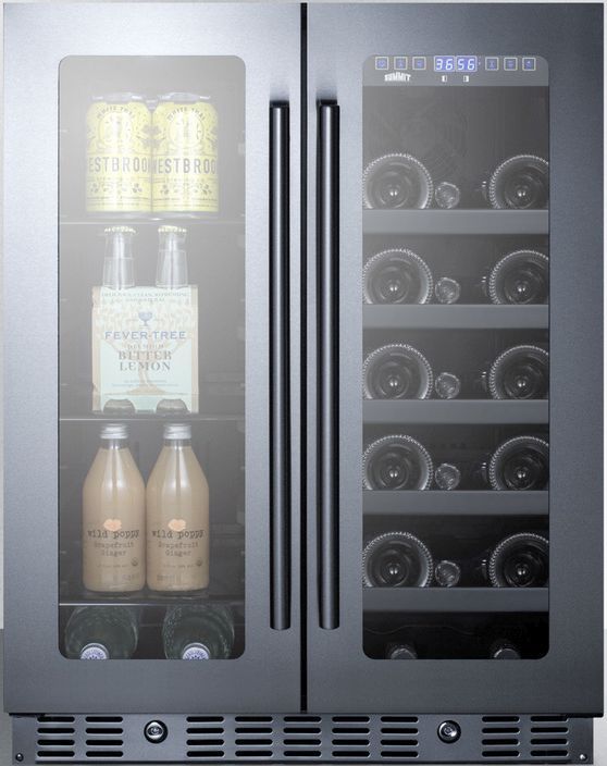 Summit® 24" 4.6 Cu. Ft. Stainless Steel Wine Cooler-2