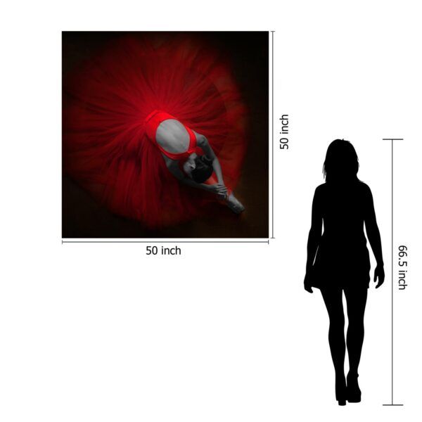 Classy Art Style 29 Floating Tempered Glass with Foil Wall Art-3