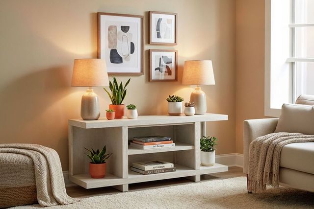 aspenhome® Latitude Brushed White 55" Open Console-2