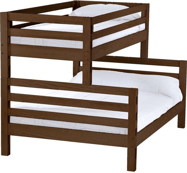 Crate Designs™ Furniture Brindle Twin XL/Queen Tall Ladder End Bunk Bed-0