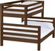 Crate Designs™ Furniture Brindle Twin XL/Queen Tall Ladder End Bunk Bed-0