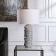 Uttermost® Waves Blue/White Table Lamp-1