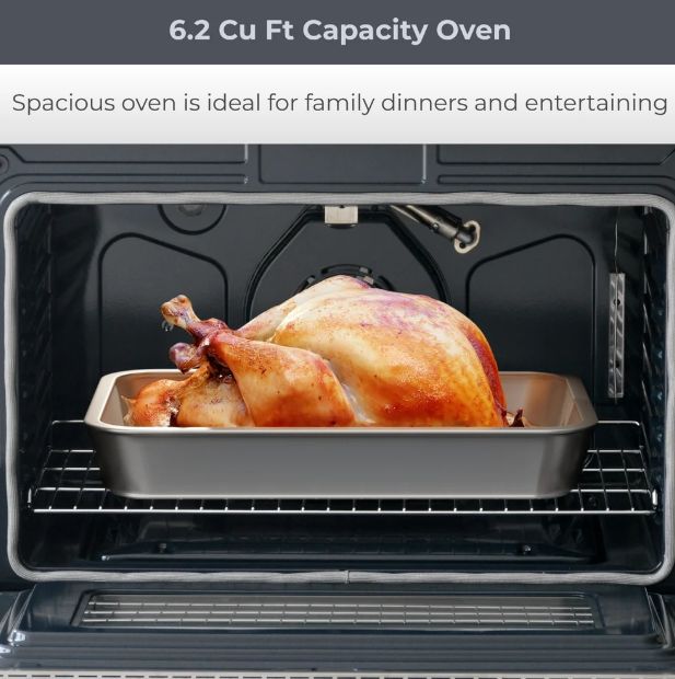 Kenmore® PRO 36" Stainless Steel Freestanding Gas Range With True Convection-4