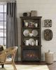 Aspenhome® Alder Grove Brindle Fireplace Display Case-2