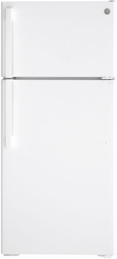 GE® 28 in. 16.6 Cu. Ft. White Top Freezer Refrigerator