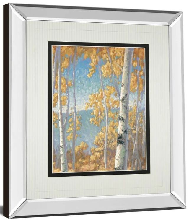 Classy Art Honey Birch Il by John Macnab Mirror Framed Wall Art-1