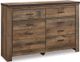 Signature Design by Ashley® Trinell 6-Piece Brown Twin Panel Headboard Bed Set-2