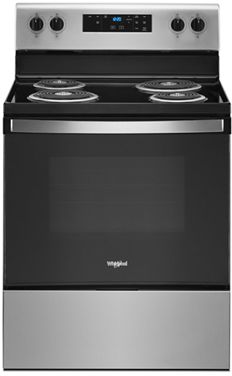 Whirlpool® 30" Stainless Steel Freestanding Electric Range