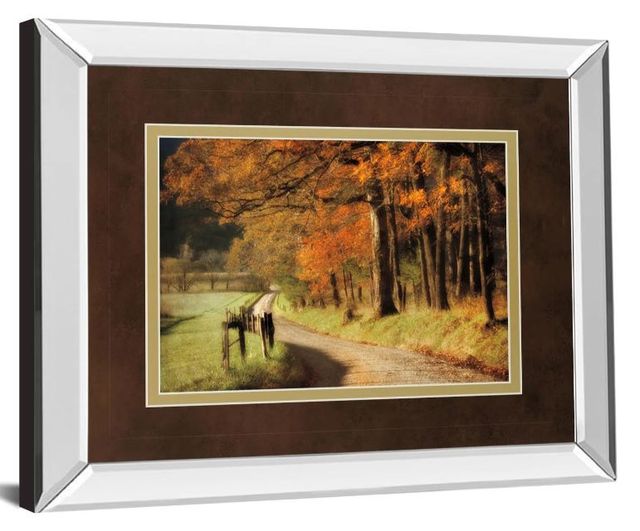Classy Art Autumns Morning Light by D. Burt Mirror Framed Wall Art-1