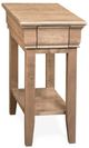 Handstone Customizable Monticello Maple Chair Side Table with Shelf and 1 Drawer-0