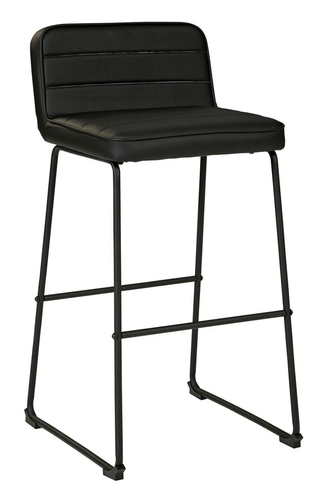 Signature Design by Ashley® Nerison 2-Piece Black Bar Stool Set-1