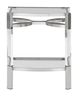 Signature Design by Ashley® Chaseton Clear Glass Accent Table with Silver Base-2