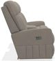 La-Z-Boy® Finley Pewter Leather Power Wall Reclining Loveseat with Console and Headrest-2