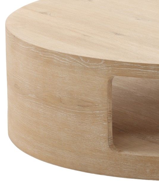 Dovetail Furniture Hilaire Light Natural Coffee Table-3