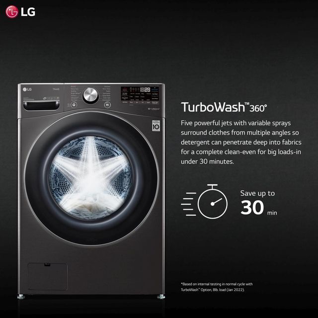 LG 5.0 Cu. Ft. Black Steel Front Load Washer-15