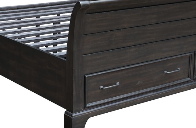New Classic® Home Furnishings Stafford County Walnut Queen Panel Storage Bed-2