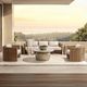 Classic Home Rami Natural Wicker Outdoor Sofa-1