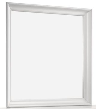 Bernards Nova II White Landscape Mirror