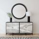 Bassett Mirror Renn Matte Black Wall Mirror-5