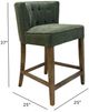Nest Home Collections Charlie Forest Green/Gray Wash Counter Stool-1