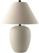 Surya Bastille Glazed White Table Lamp-0