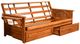 Kodiak Furniture Phoenix Barbados/Marmont Mocha Full Storage Futon with Mattress-1