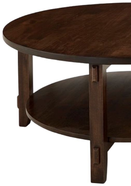 Archbold Furniture Customizable Amish Essentials Maple Round Coffee Table-1