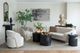 A & B Home Matte Black 18" Coffee Table-3