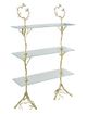 A & B Home Tree Gold 3-Tiers Shelf -0