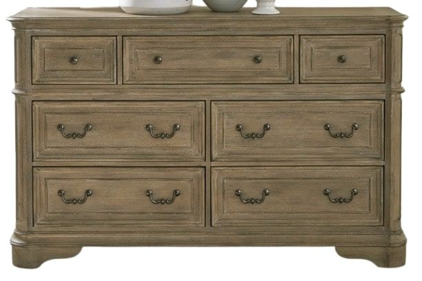 Liberty Furniture Magnolia Manor 4-Piece Weathered Bisque King Bedroom Set-2