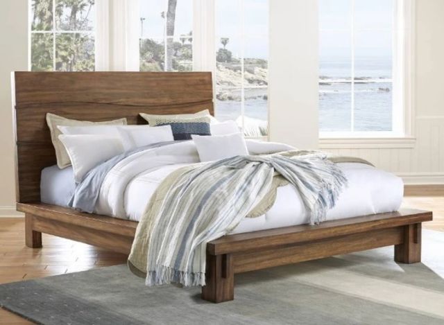 Modus Furniture Ocean Natural Sengon King Platform Bed-1