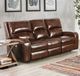 Furniture of America® Soterios Medium Brown Power Reclining Sofa-0
