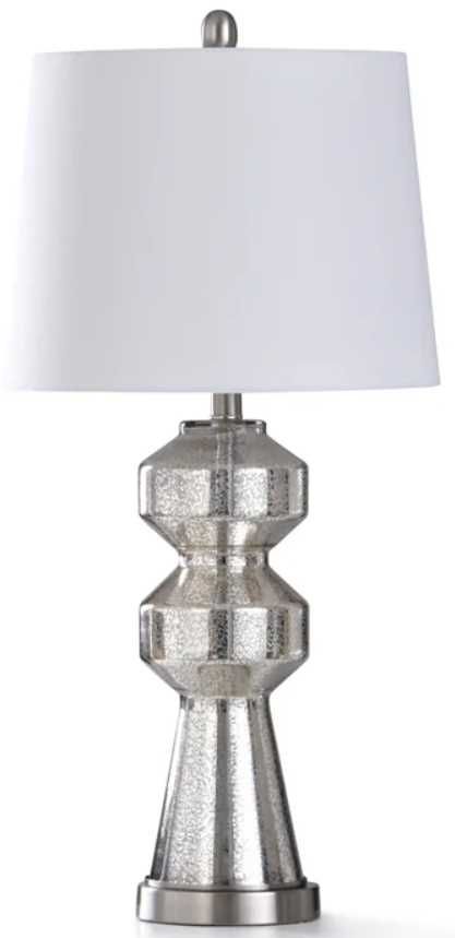 Stylecraft Northbay Silver/White Table Lamp-0