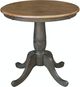 John Thomas Furniture® Dining Essentials Hickory Top Dining Table with Coal Pedestal Base-0